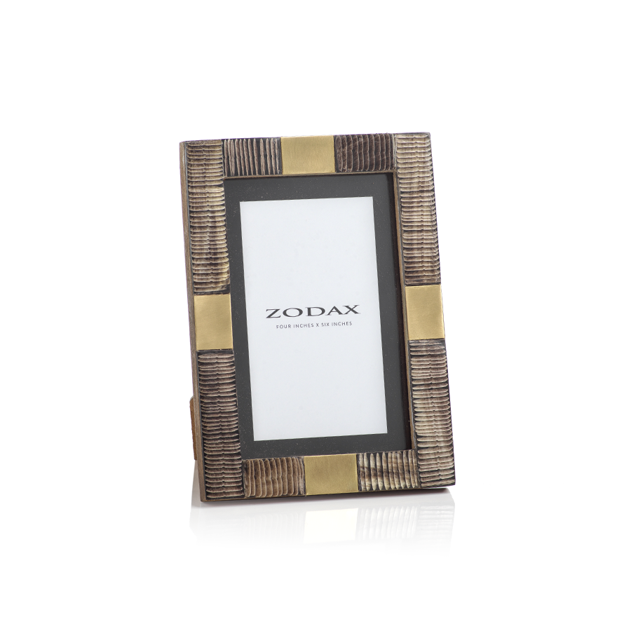 Lagos Horn and Brass Photo Frame - Picture Frames by Carlyle Avenue