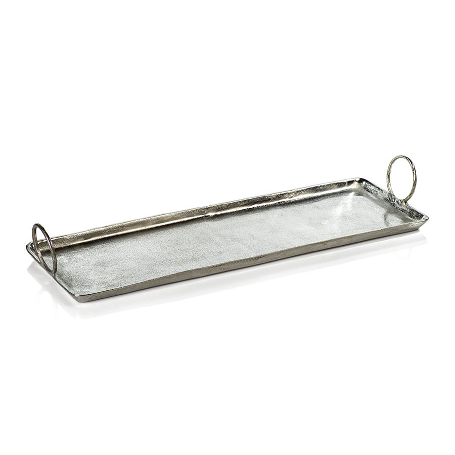 Costa Brava Raw Aluminum Tray - Tray by Carlyle Avenue