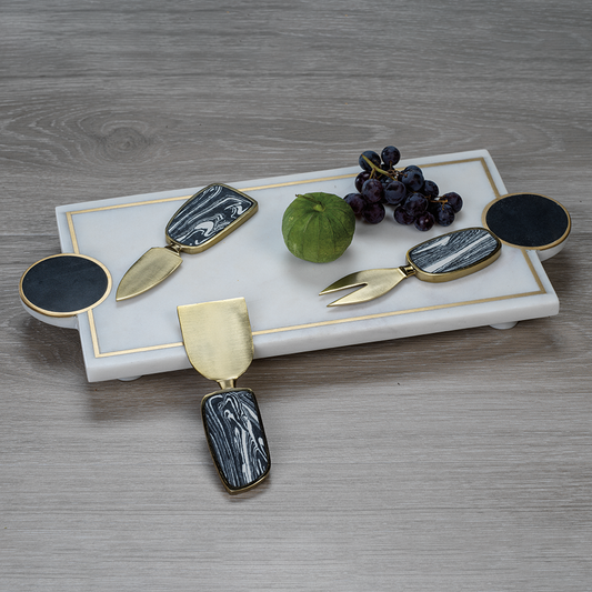 Kadappa Stone and Marble Tray - Tray by Carlyle Avenue