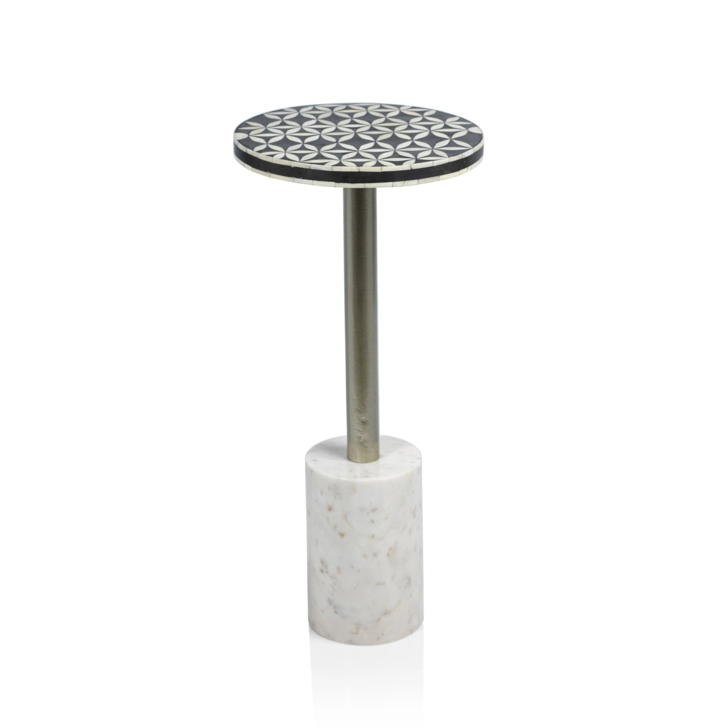 Sultana Round Cocktail Table on Marble Base - Furniture by Carlyle Avenue