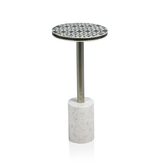 Sultana Round Cocktail Table on Marble Base - Furniture by Carlyle Avenue