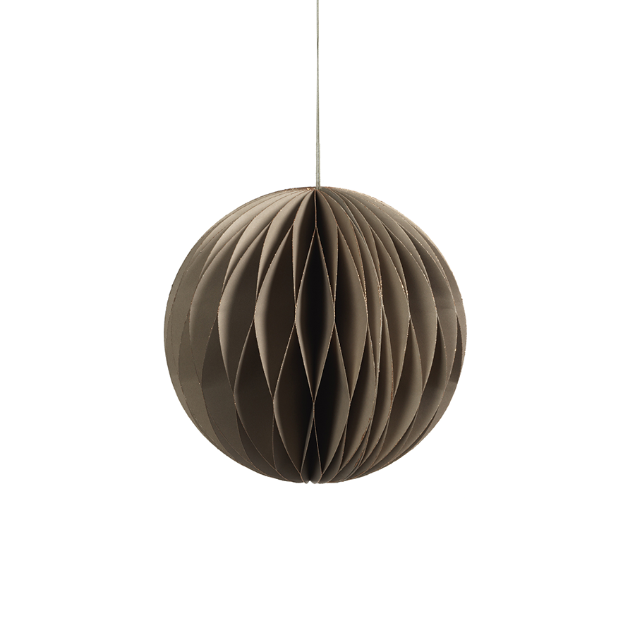 Wish Paper Decorative Tree & Ornaments - Taupe & Rose Gold - Christmas Decor by Carlyle Avenue