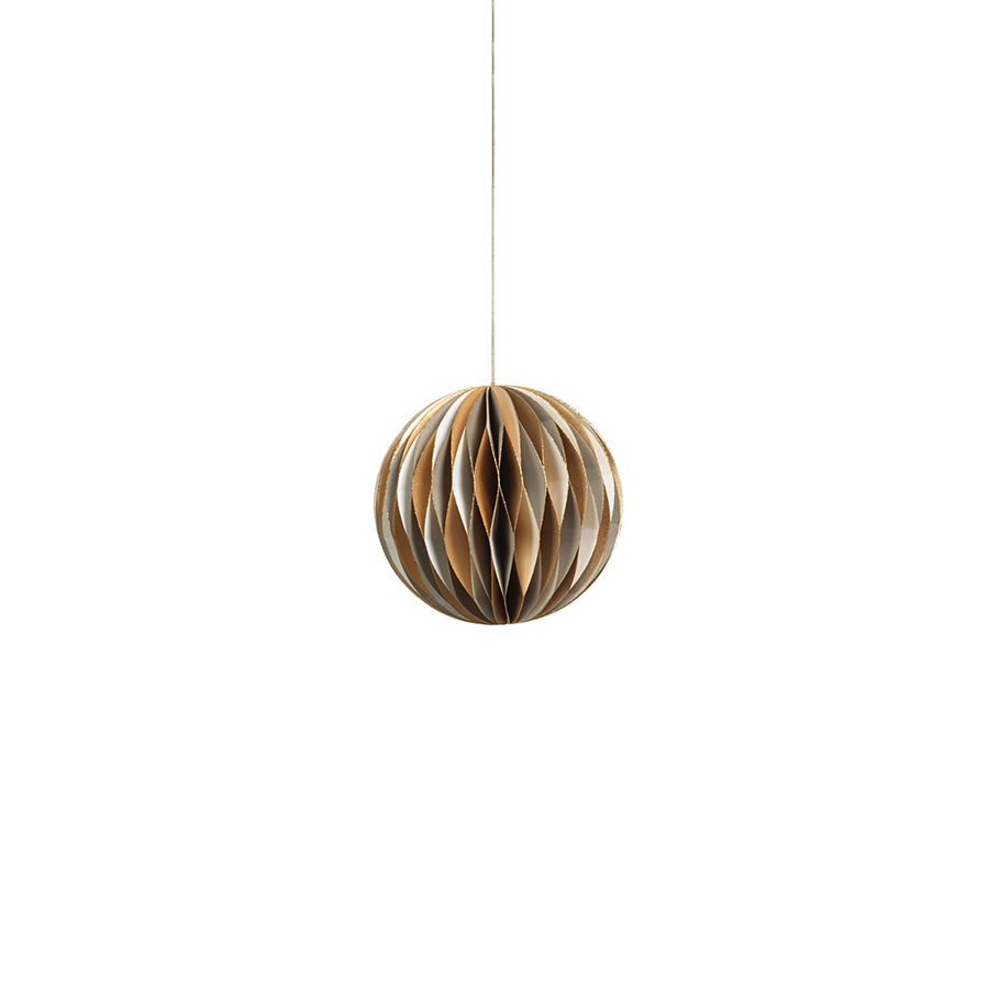 Wish Paper Decorative Ornaments - Off-White & Gold - Christmas Decor by Carlyle Avenue