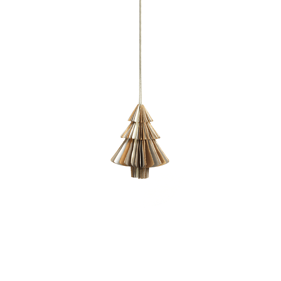 Wish Paper Decorative Ornaments - Off-White & Gold - Christmas Decor by Carlyle Avenue