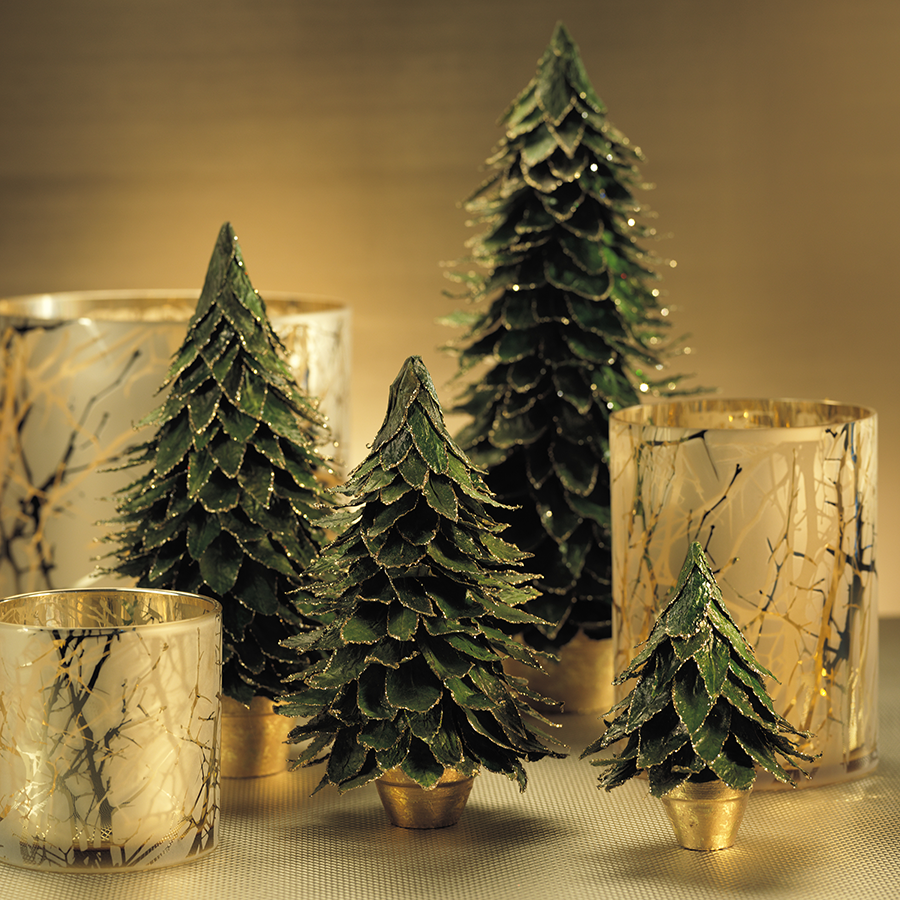 Natural Leaf Tree on Pot - Green - Ornaments by Carlyle Avenue
