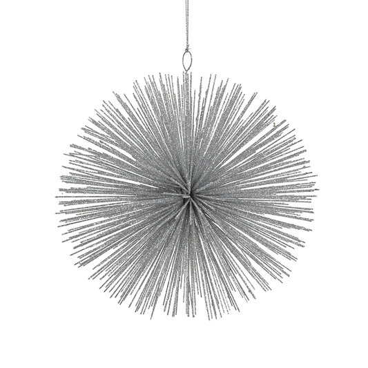 Wire Star Burst Ornament - Silver - Ornaments by Carlyle Avenue