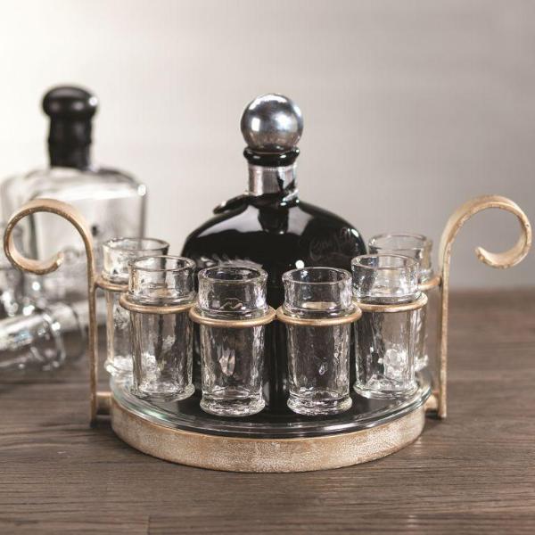 Fiesta Six Shot Set - GOLD - Barware by Carlyle Avenue