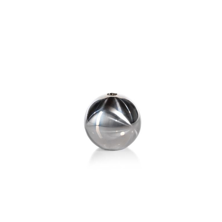 Titanium Ball Candle - Silver - Candles by Carlyle Avenue