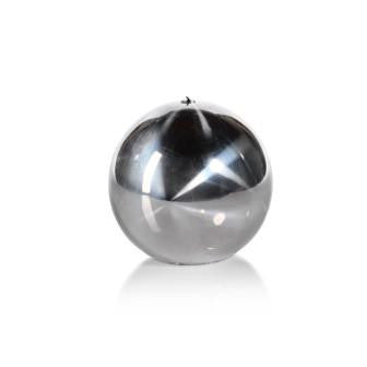 Titanium Ball Candle - Silver - Candles by Carlyle Avenue