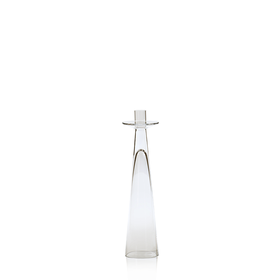 Amin Glass Candle Holder - Candle Holders by Carlyle Avenue