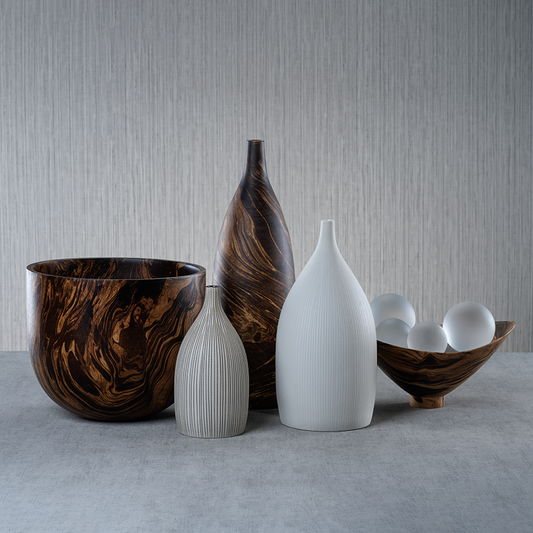 Mango Wood Marbelized Decor - Decorative Accessories by Carlyle Avenue