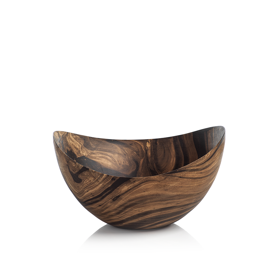 Mango Wood Marbelized Bowls - Decorative Accessories by Carlyle Avenue