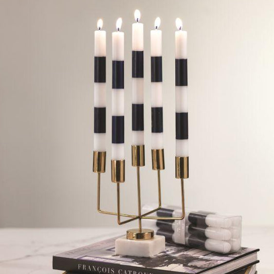 Modern & Festive Blue Formal Taper Candles - Box of 6 - Candles by Carlyle Avenue