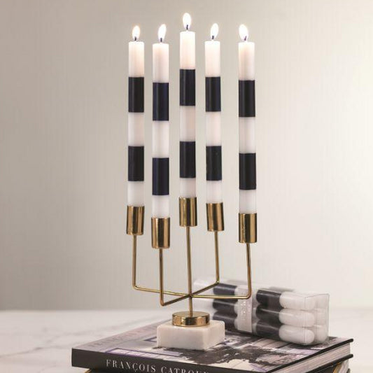 Modern & Festive Blue Formal Taper Candles - Box of 6 - Candles by Carlyle Avenue