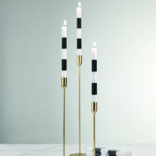 Modern & Festive Black Formal Taper Candles - Box of 6 - Candles by Carlyle Avenue