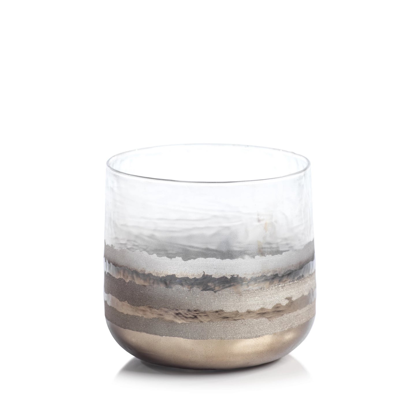 Smoke Votive Holder - Gold - Candle Holders by Carlyle Avenue