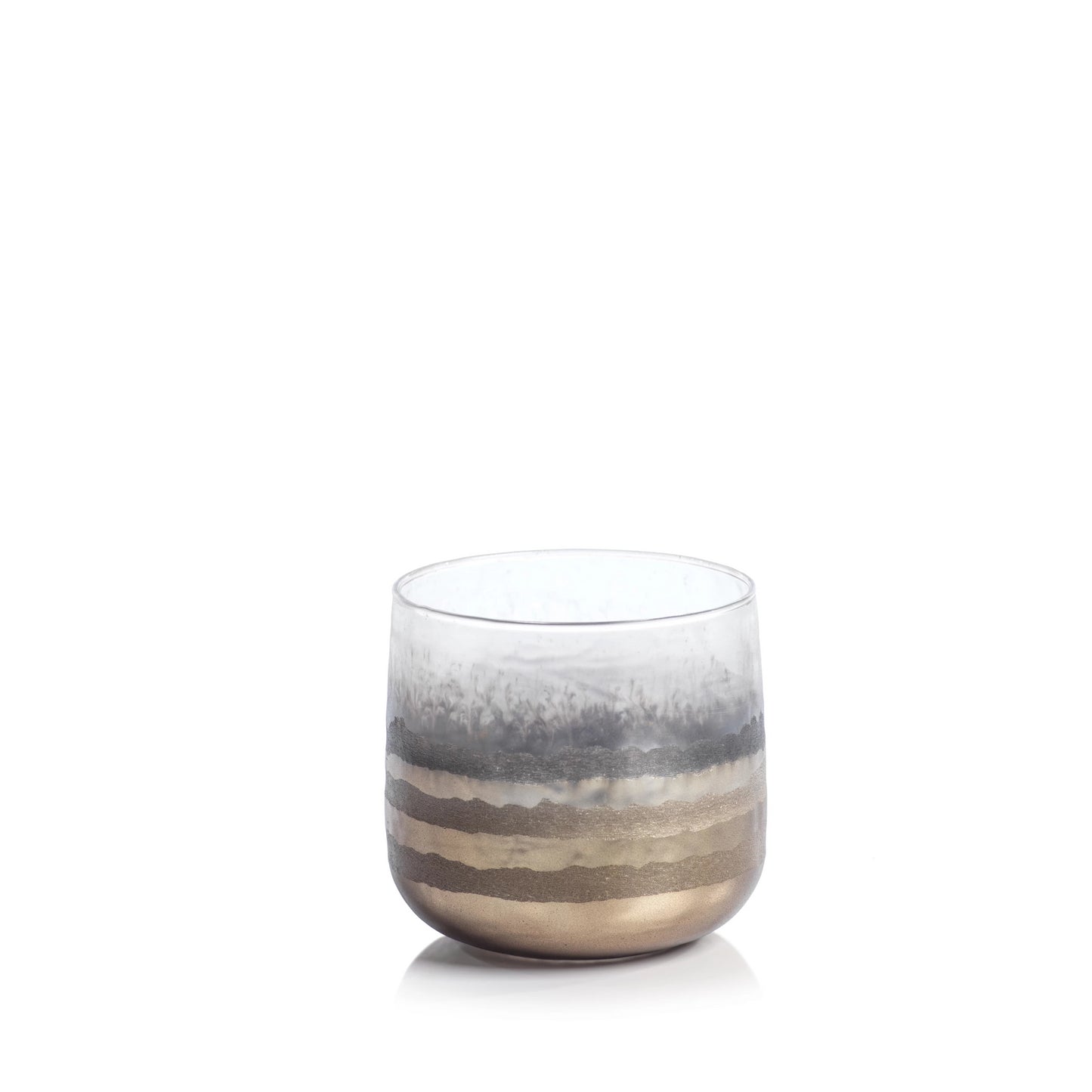 Smoke Votive Holder - Gold - Candle Holders by Carlyle Avenue