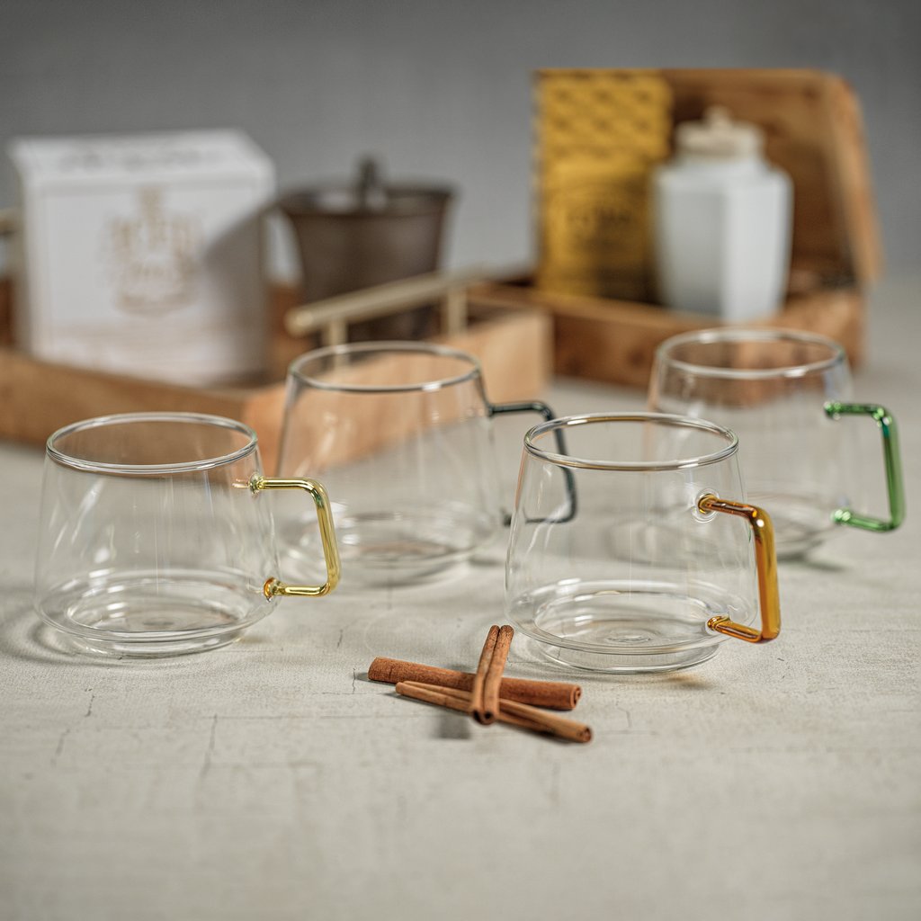 Cappucci Tea and Coffee Glass - Drinkware by Carlyle Avenue