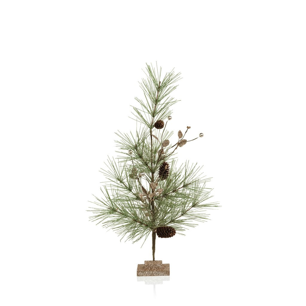 Needle Pine Tree with Small Pine Cones - Seasonal & Holiday Decorations by Carlyle Avenue