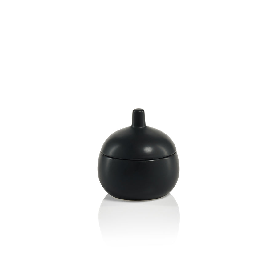 Bodega Ceramic Canister - Black - Decorative Jars by Carlyle Avenue