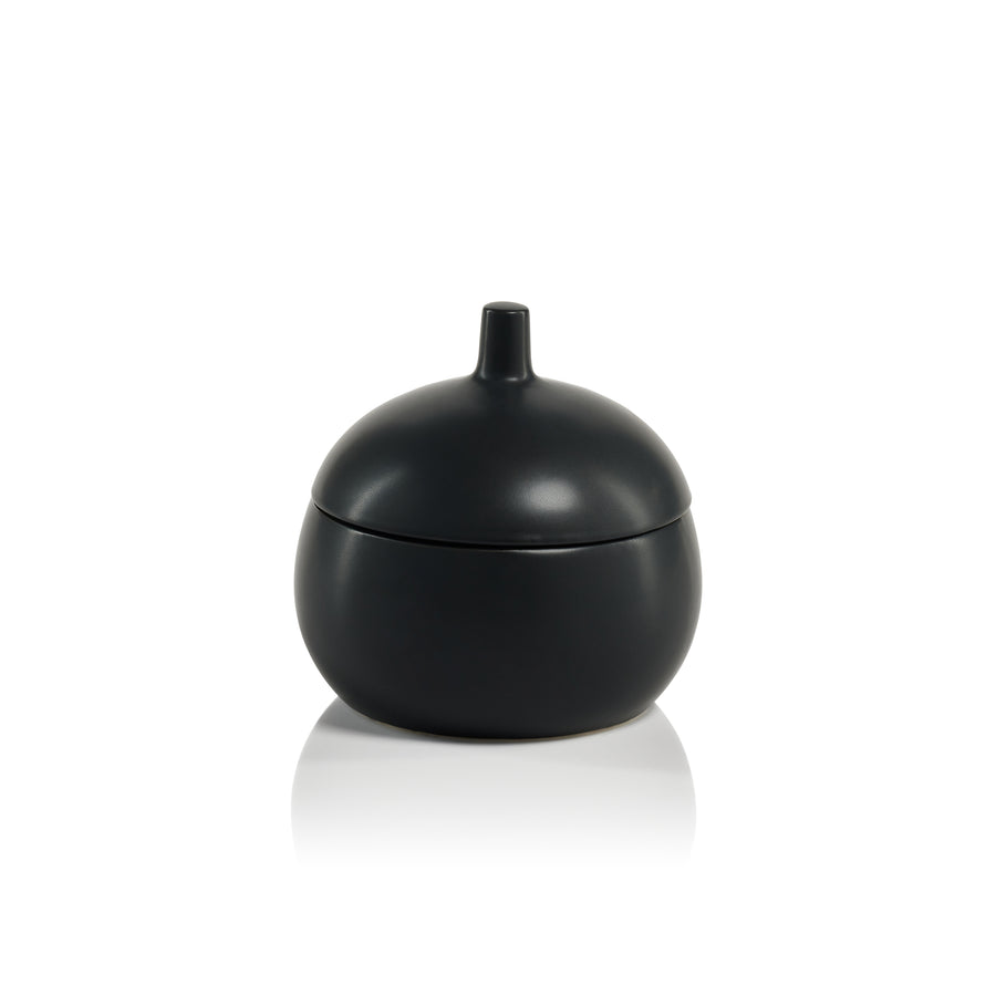 Bodega Ceramic Canister - Black - Decorative Jars by Carlyle Avenue