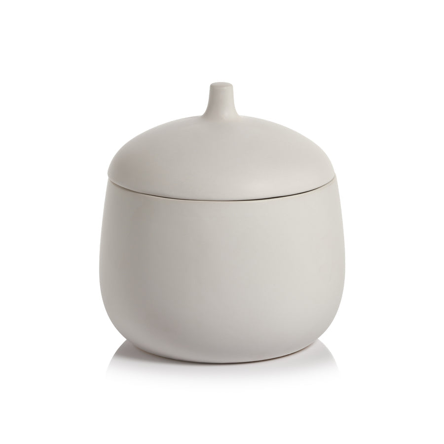 Bodega Ceramic Canister - White - Decorative Jars by Carlyle Avenue