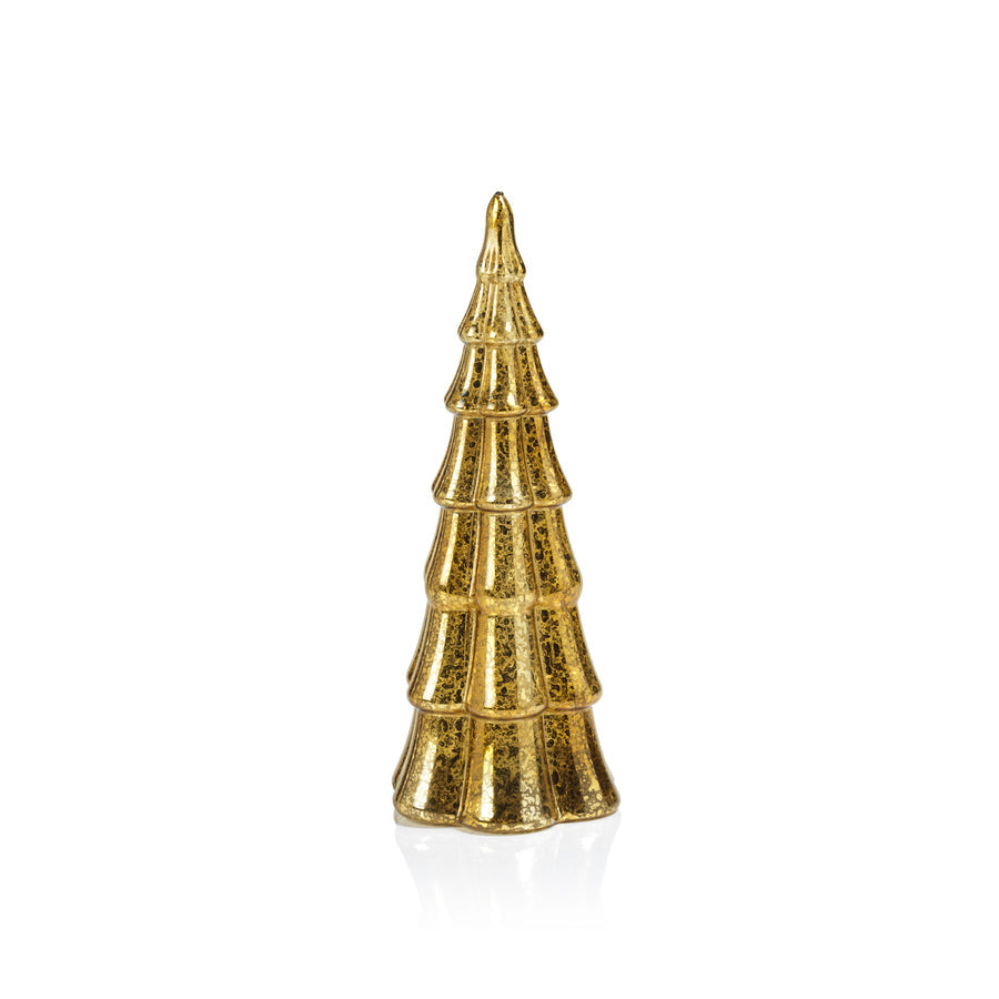 LED Antique Tree - Gold - Christmas Decor by Carlyle Avenue