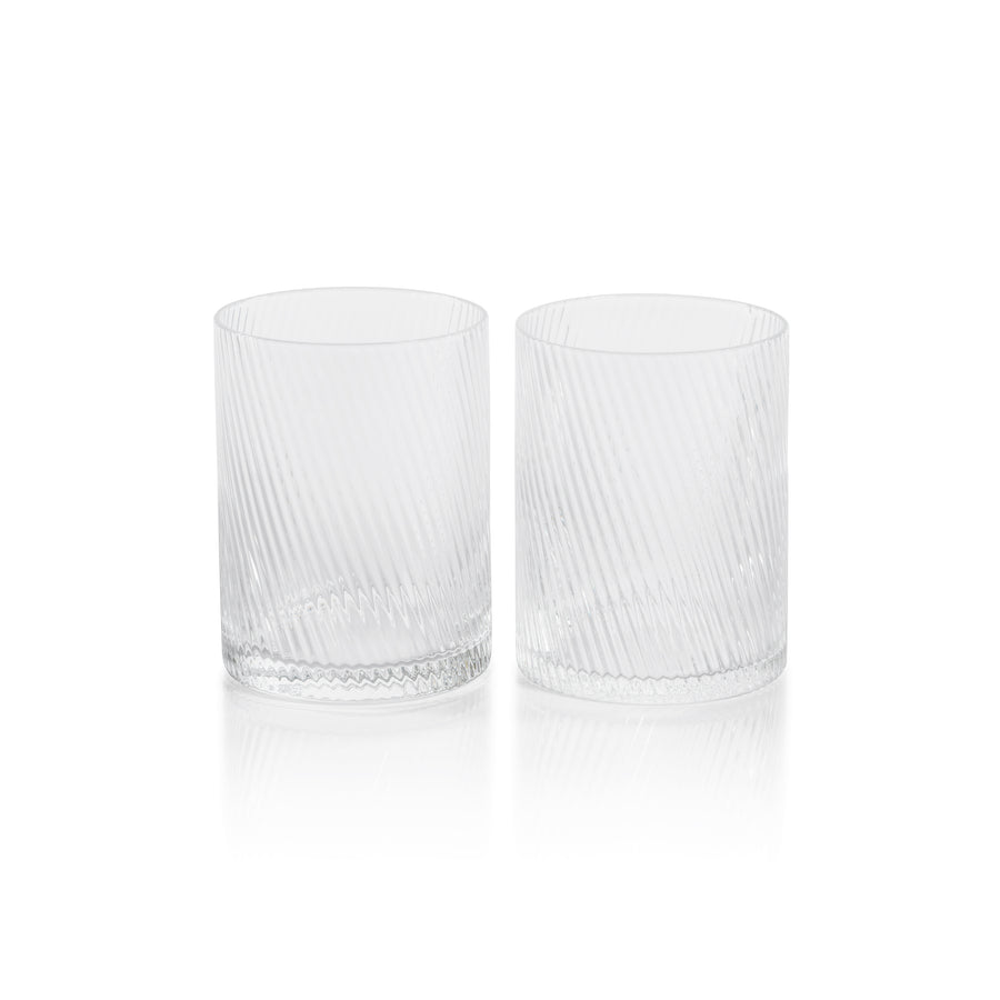 The Connaught Rippled Glassware - Drinkware by Carlyle Avenue
