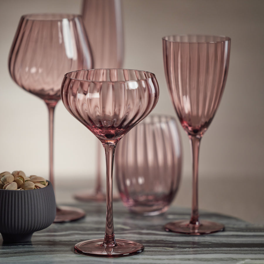 Madeleine Optic Glassware Collection - Wine - Glassware by Carlyle Avenue