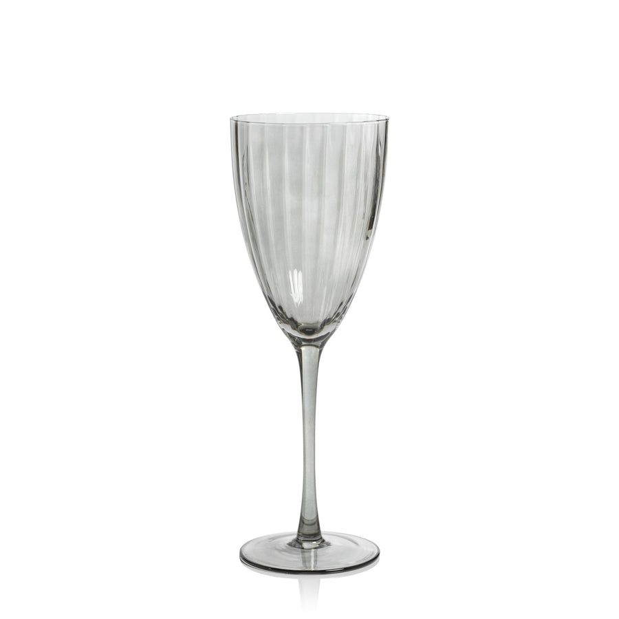 Madeleine Optic Glassware Collection - Smoke - Glassware by Carlyle Avenue