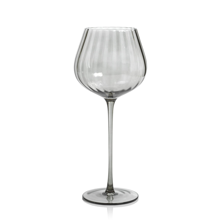 Madeleine Optic Glassware Collection - Smoke - Glassware by Carlyle Avenue