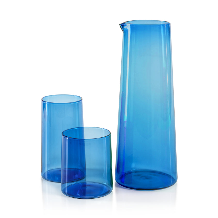 L'Avenue Glassware - Light Cobalt - Drinkware by Carlyle Avenue