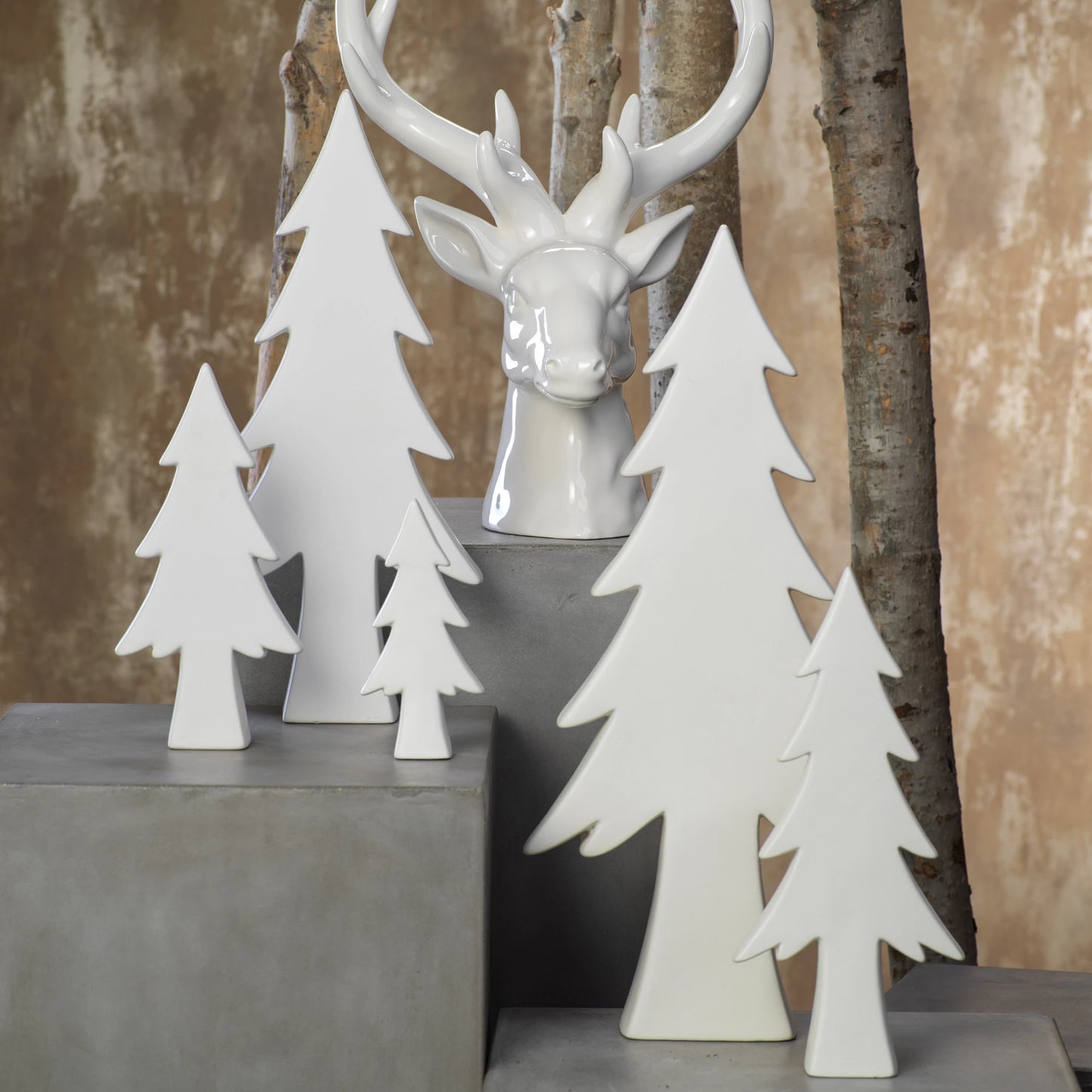 Matt White Decorative Tree - Christmas Trees by Carlyle Avenue