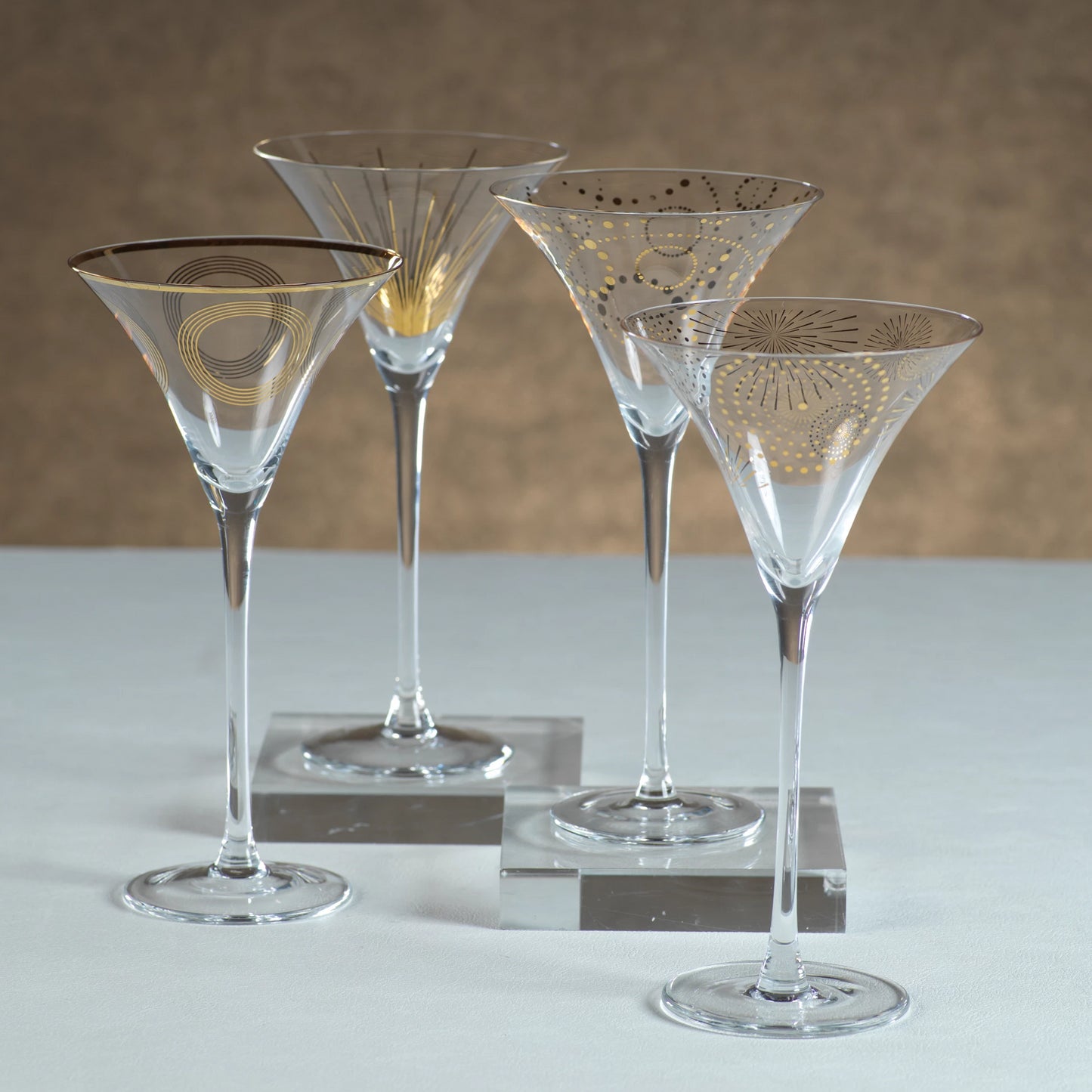 Celebration Martini Glass Assortment - s/4 - Drinkware by Carlyle Avenue