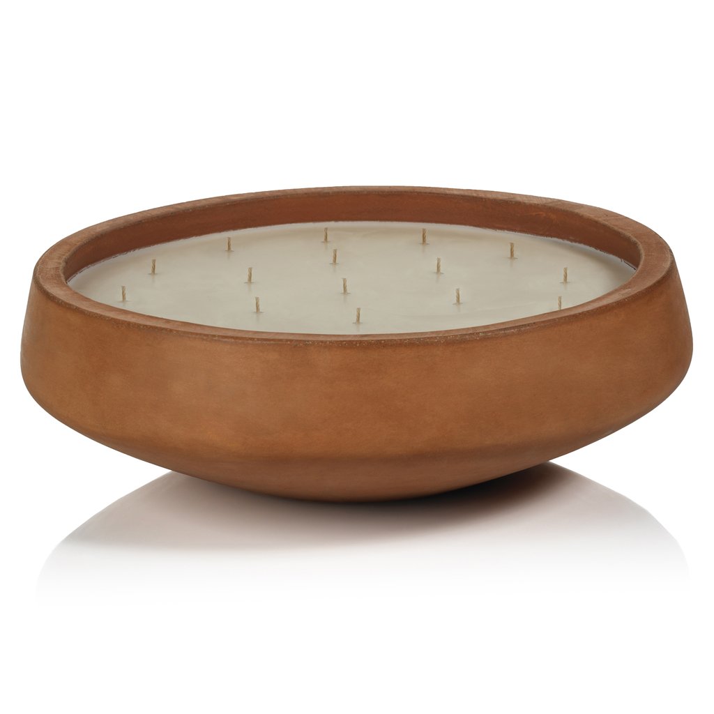 San Miguel Outdoor 20 wick Concrete Scented Candle - Terracotta - Candles by Carlyle Avenue
