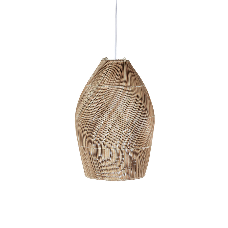 Avra Rattan Spiral Pendant Lamp - Lighting by Carlyle Avenue