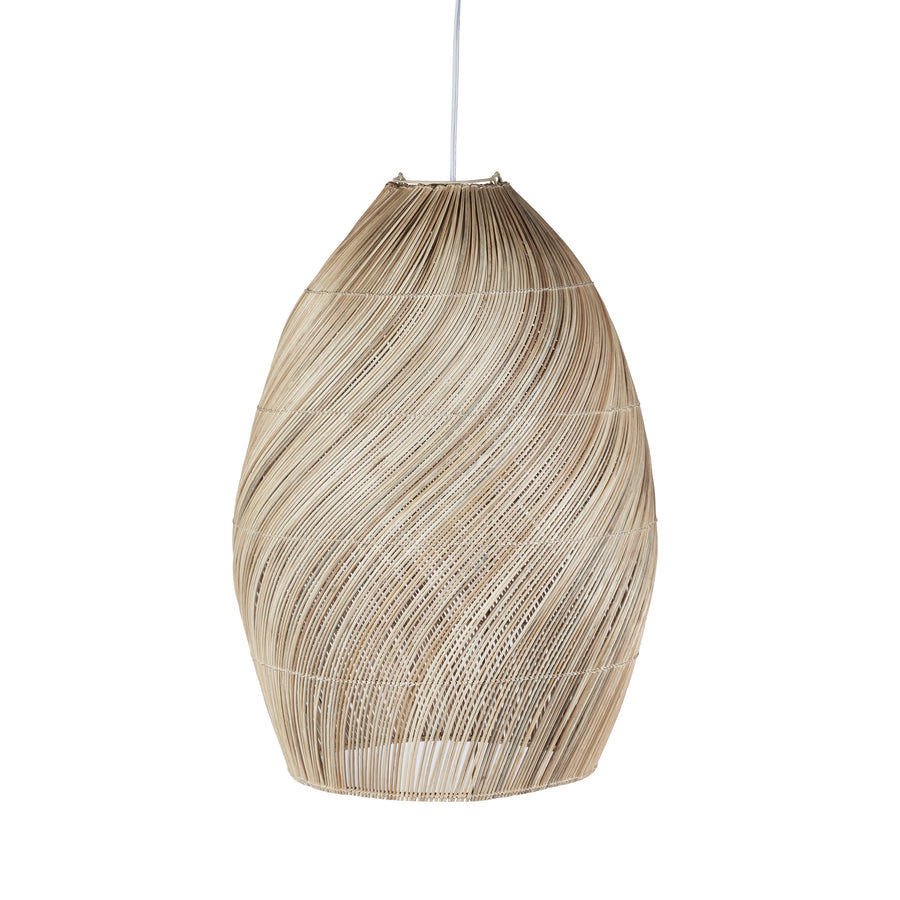 Avra Rattan Spiral Pendant Lamp - Lighting by Carlyle Avenue