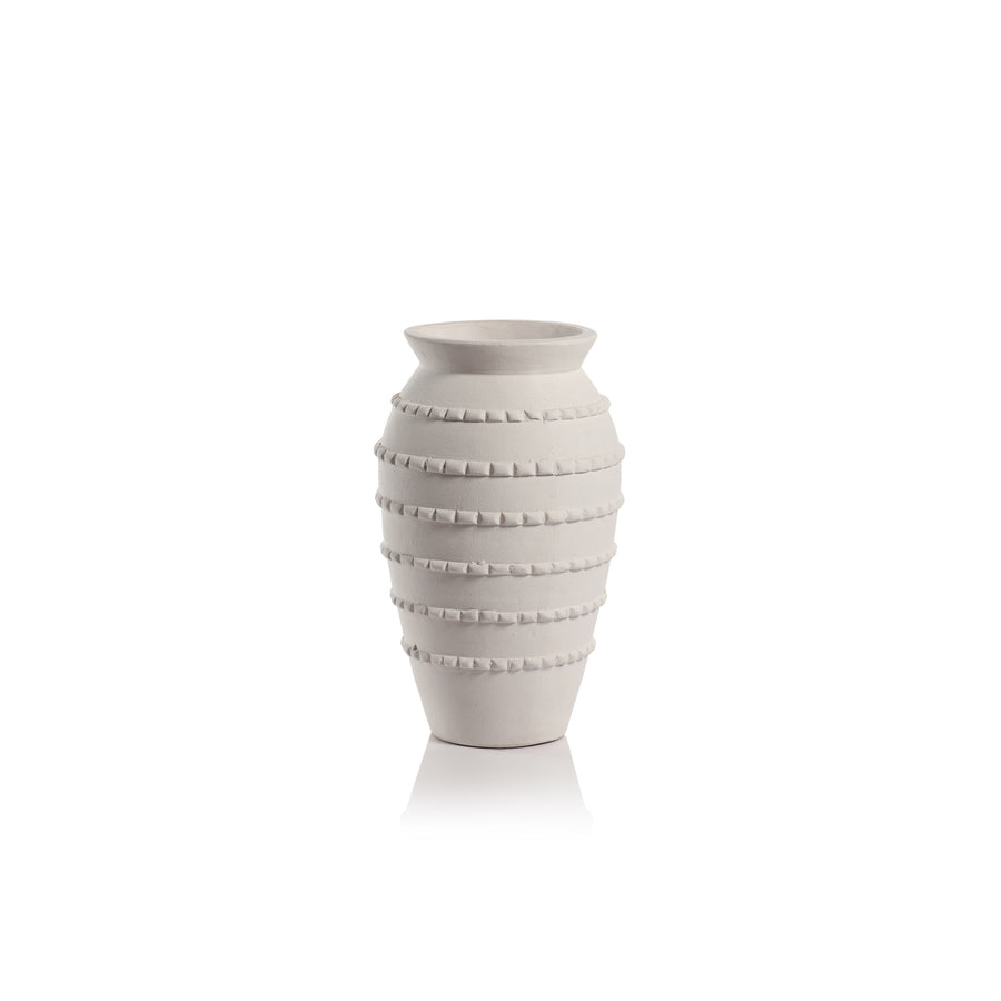 Santorini Natural White Vase - Vases by Carlyle Avenue