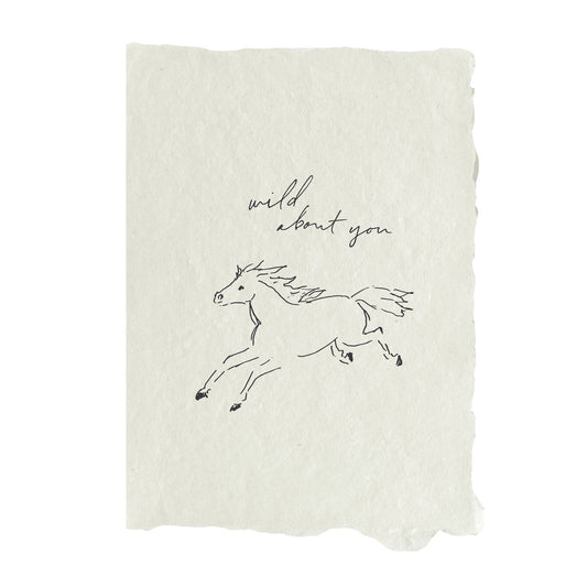 Horse wild about you card -  by Carlyle Avenue