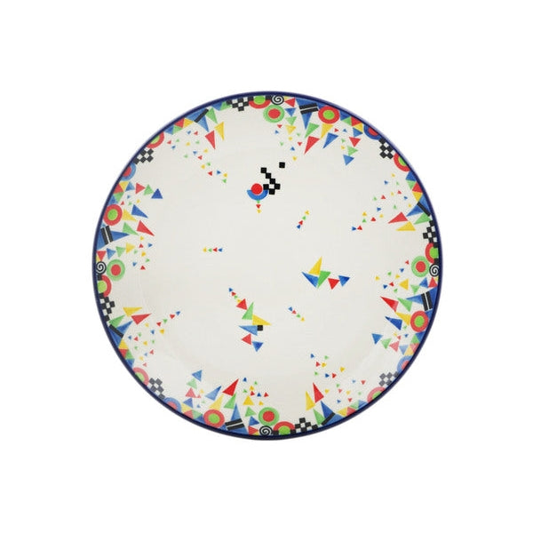 Triangles, Circles & Squares UNIKAT Dinner Plate - 10½" - Dinnerware by Carlyle Avenue