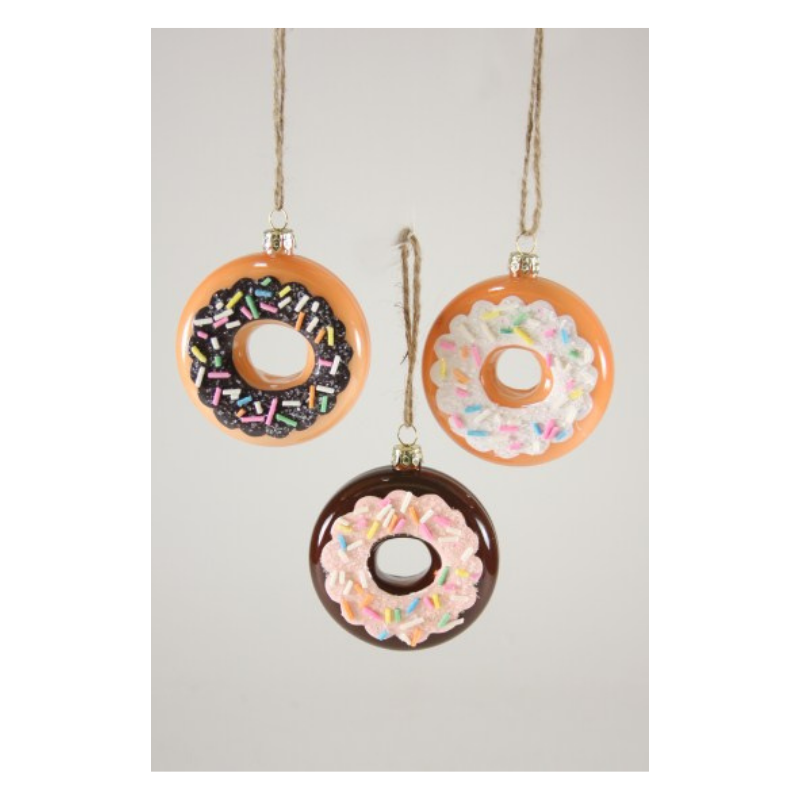 Set of 3 Assorted Doughnuts - Ornaments by Carlyle Avenue
