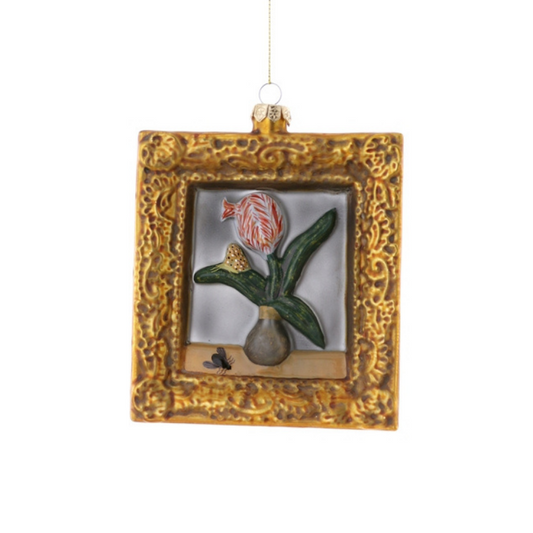 Single Tulip Framed Painting Ornament - Ornaments by Carlyle Avenue