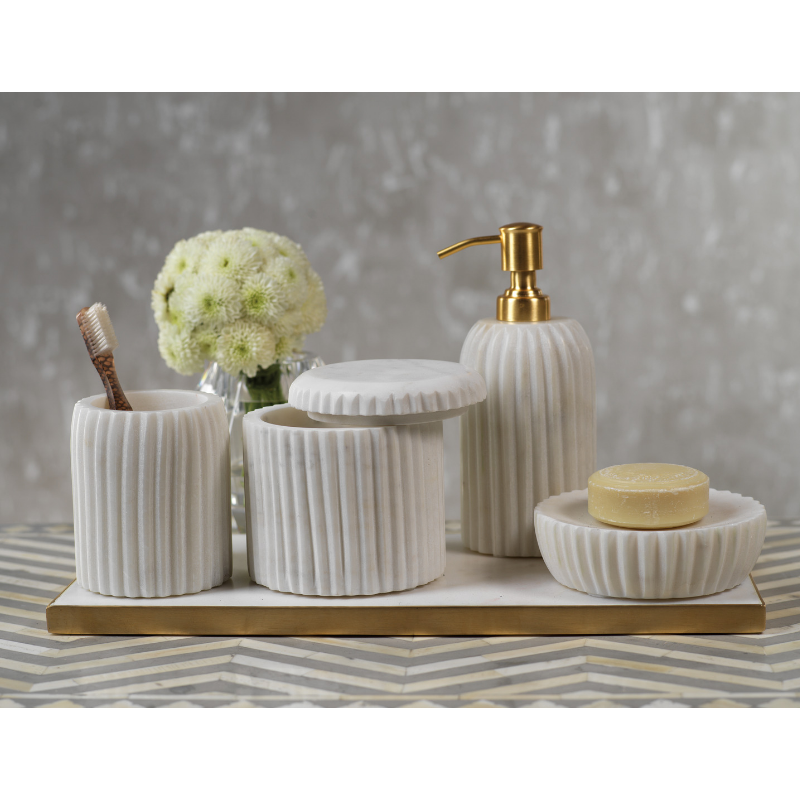 Marmo Marble Vanity Set - Decorative Accessories by Carlyle Avenue