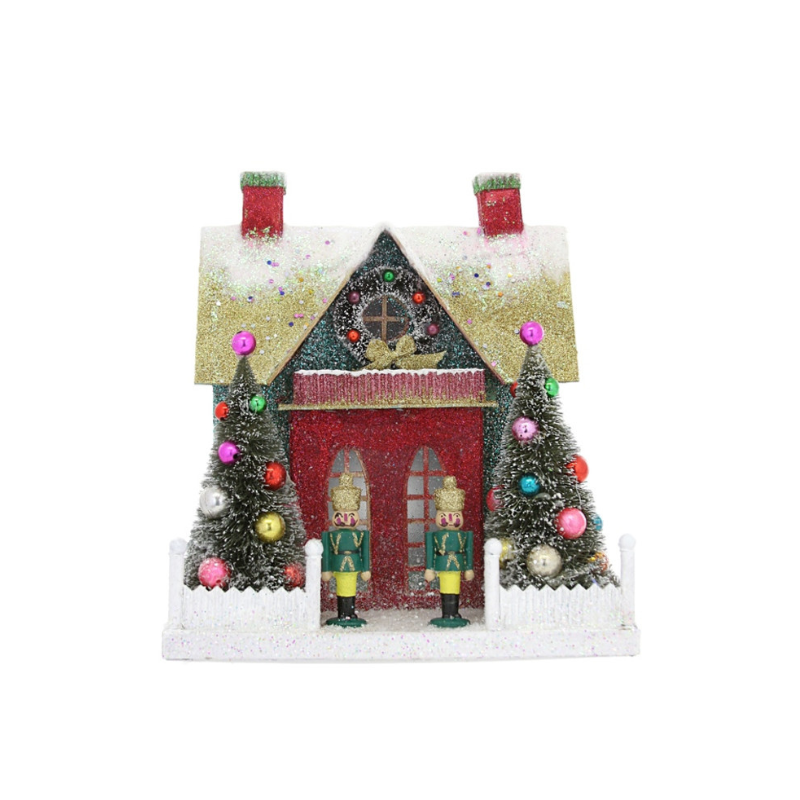 Merry & Bright Glitter Chalet - Christmas Decor by Carlyle Avenue