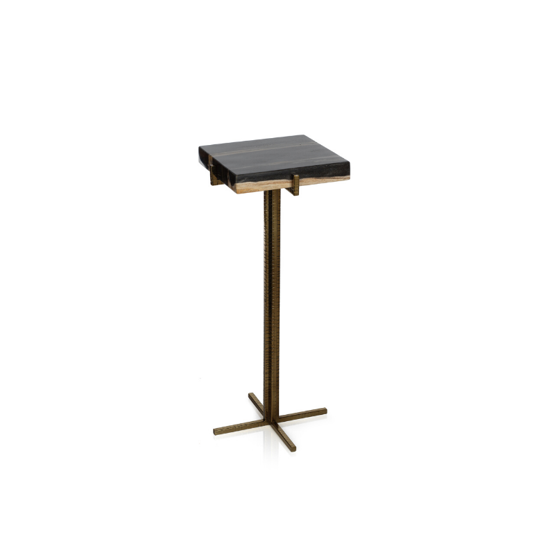 Fortaleza Petrified Wood Cocktail Table - Square - Furniture by Carlyle Avenue