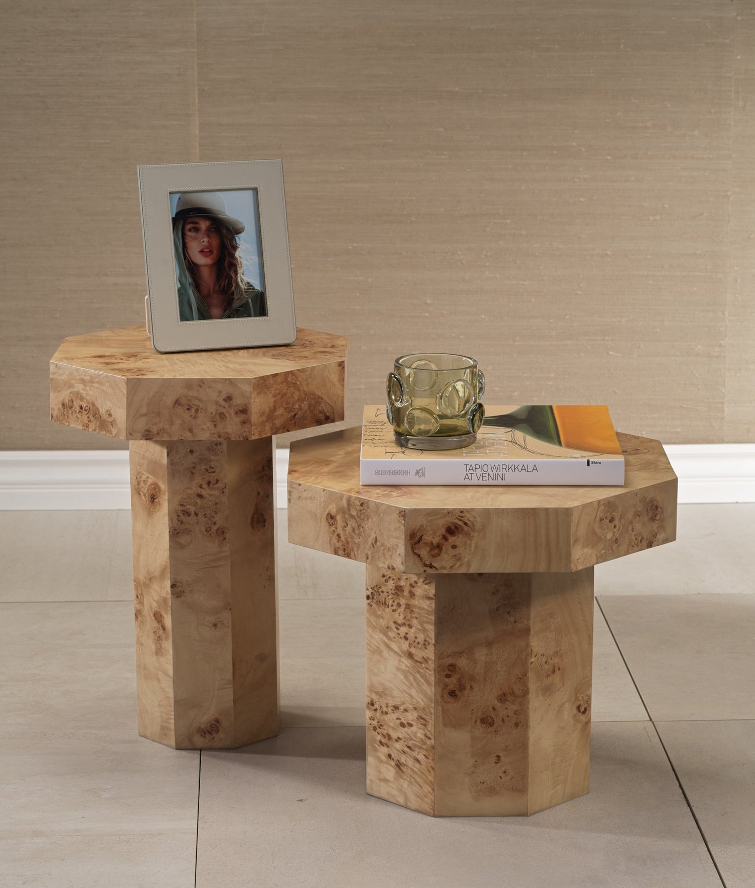 geometric side table