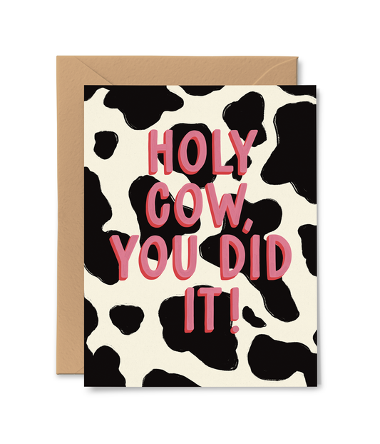 Holy Cow You Did It Card -  by Carlyle Avenue