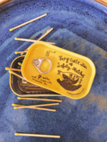 Very Cute Tin of Safety Matches (Yellow)