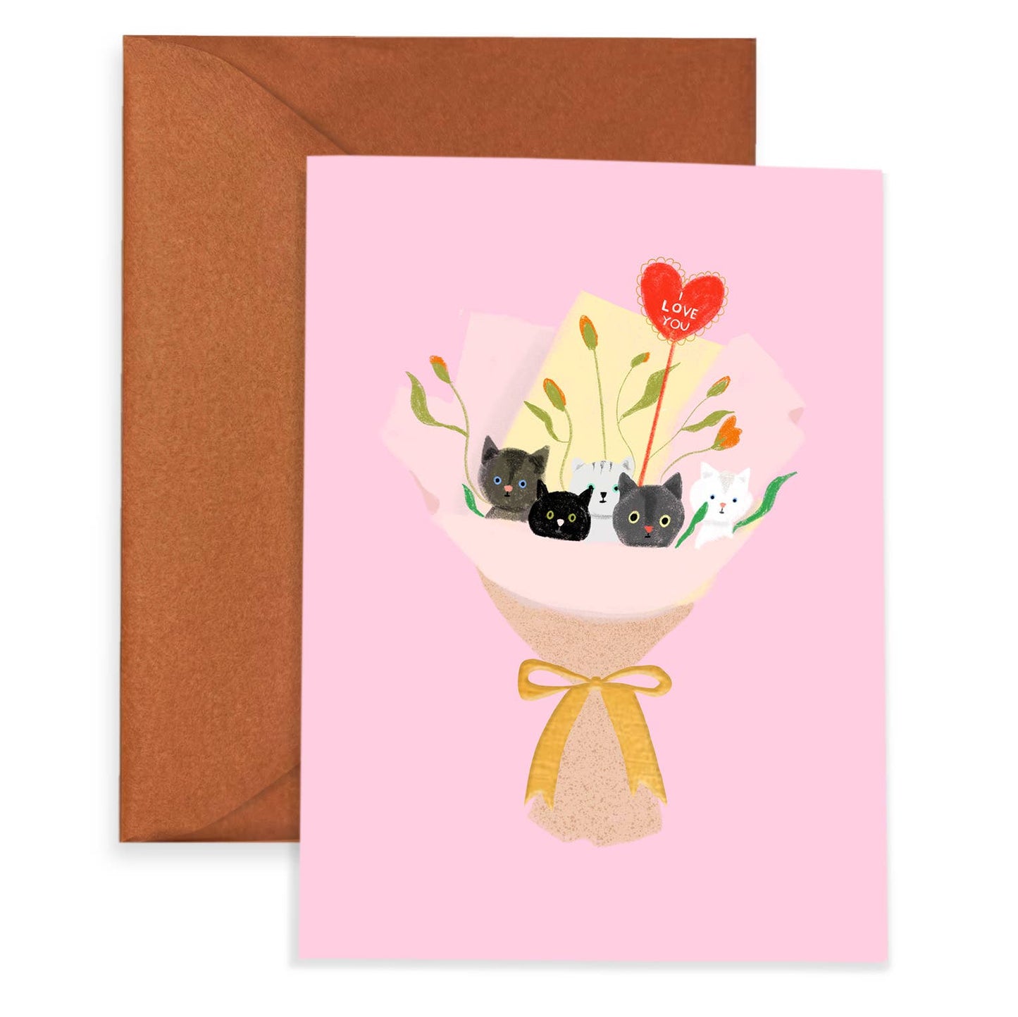 CAT BOUQUET - Love Card