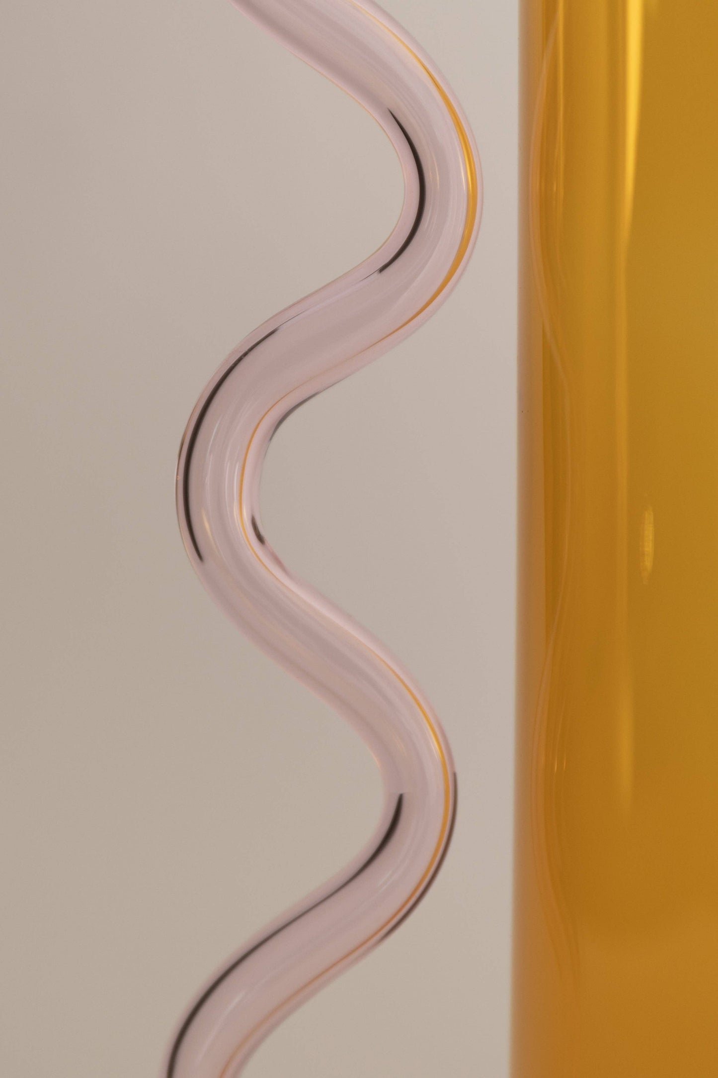 Wave Pitcher, Yellow/pink